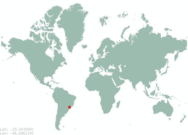 în cazul în care este Sao Paulo, situat pe o hartă
