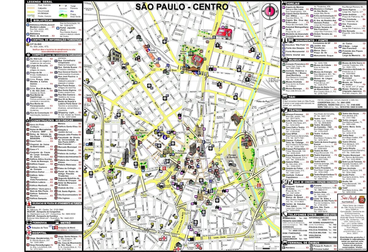 Sao Paulo hărți