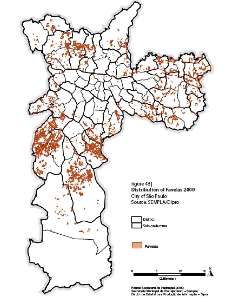 harta Sao Paulo favelas