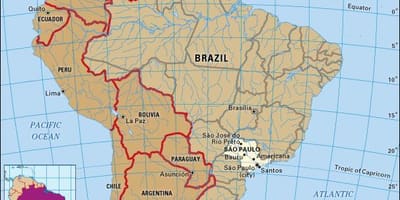 São Paulo hartă geografică