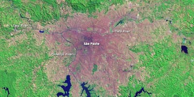 São Paulo hartă topografică