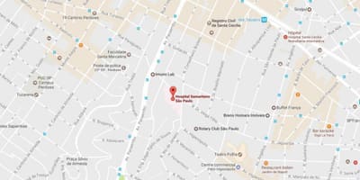 São Paulo spital hartă