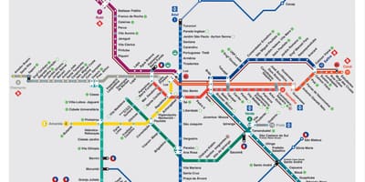 São Paulo transport hartă